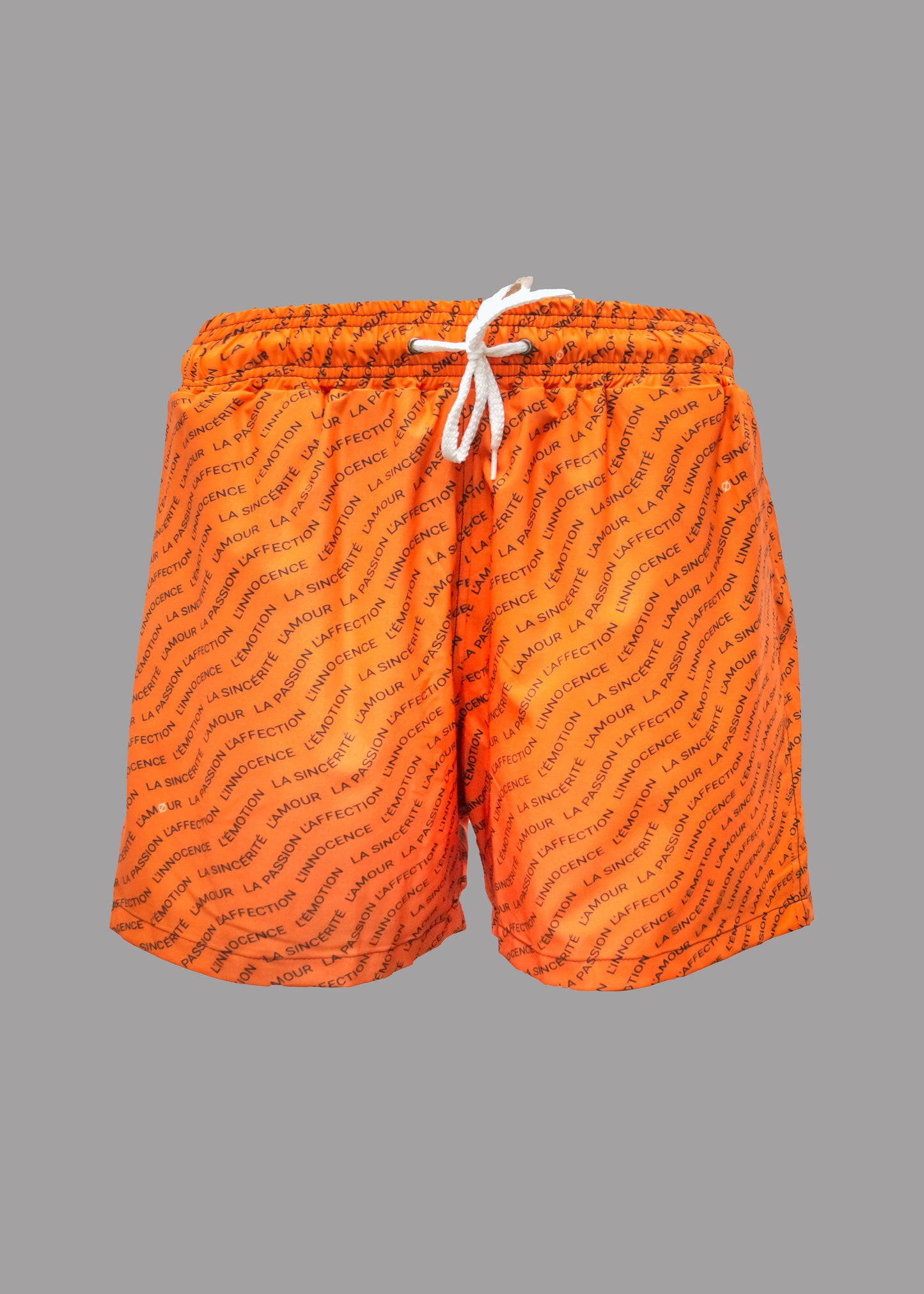 'Les émotions' orange swimsuit men