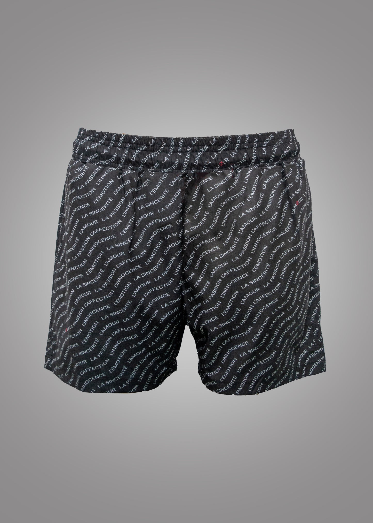 'Les émotions' black swimsuit men