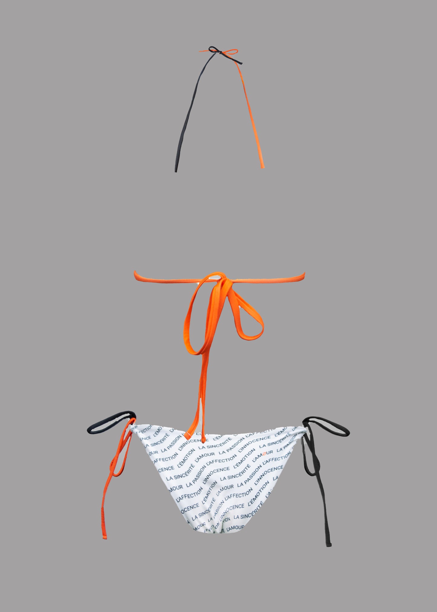 'Les émotions' white swimsuit 2 pieces women