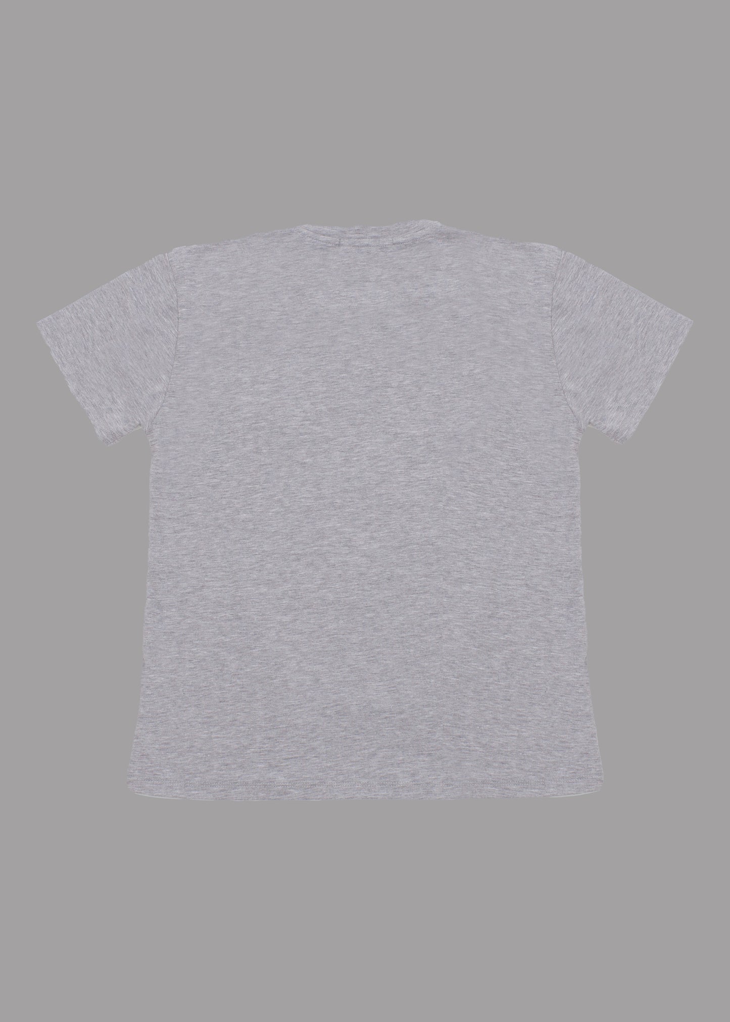 Women grey cotton t-shirt with MIND YOUR MANNERS print