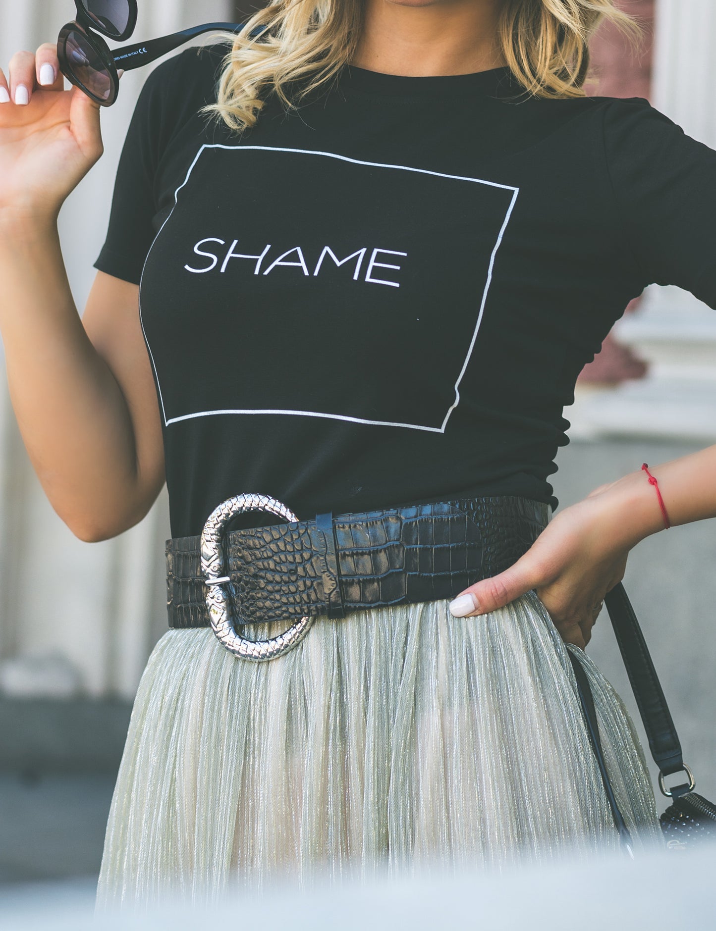 Women t-shirt 'SHAME'