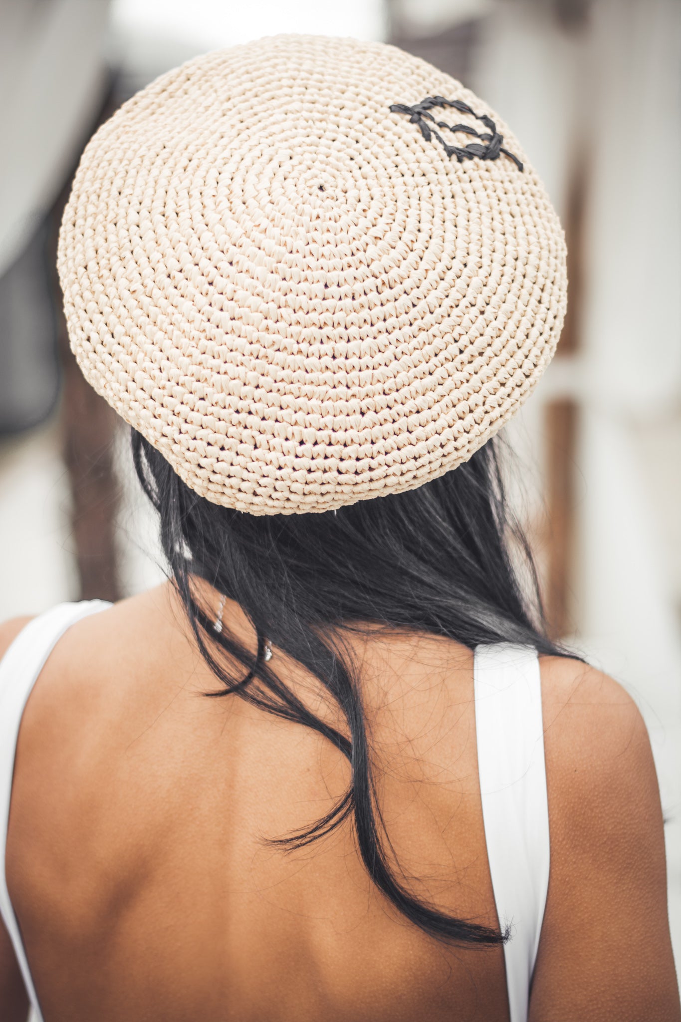 Women beach beret 'Logotype'