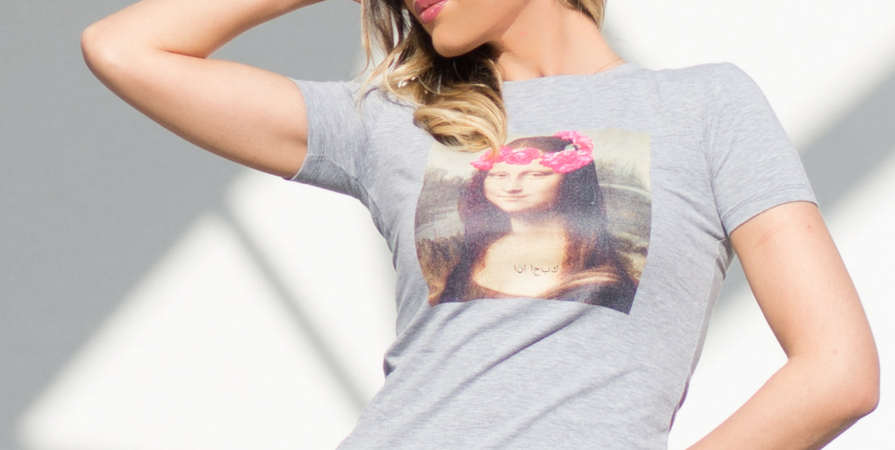 Women t-shirt 'mona.lisa.loves.you'