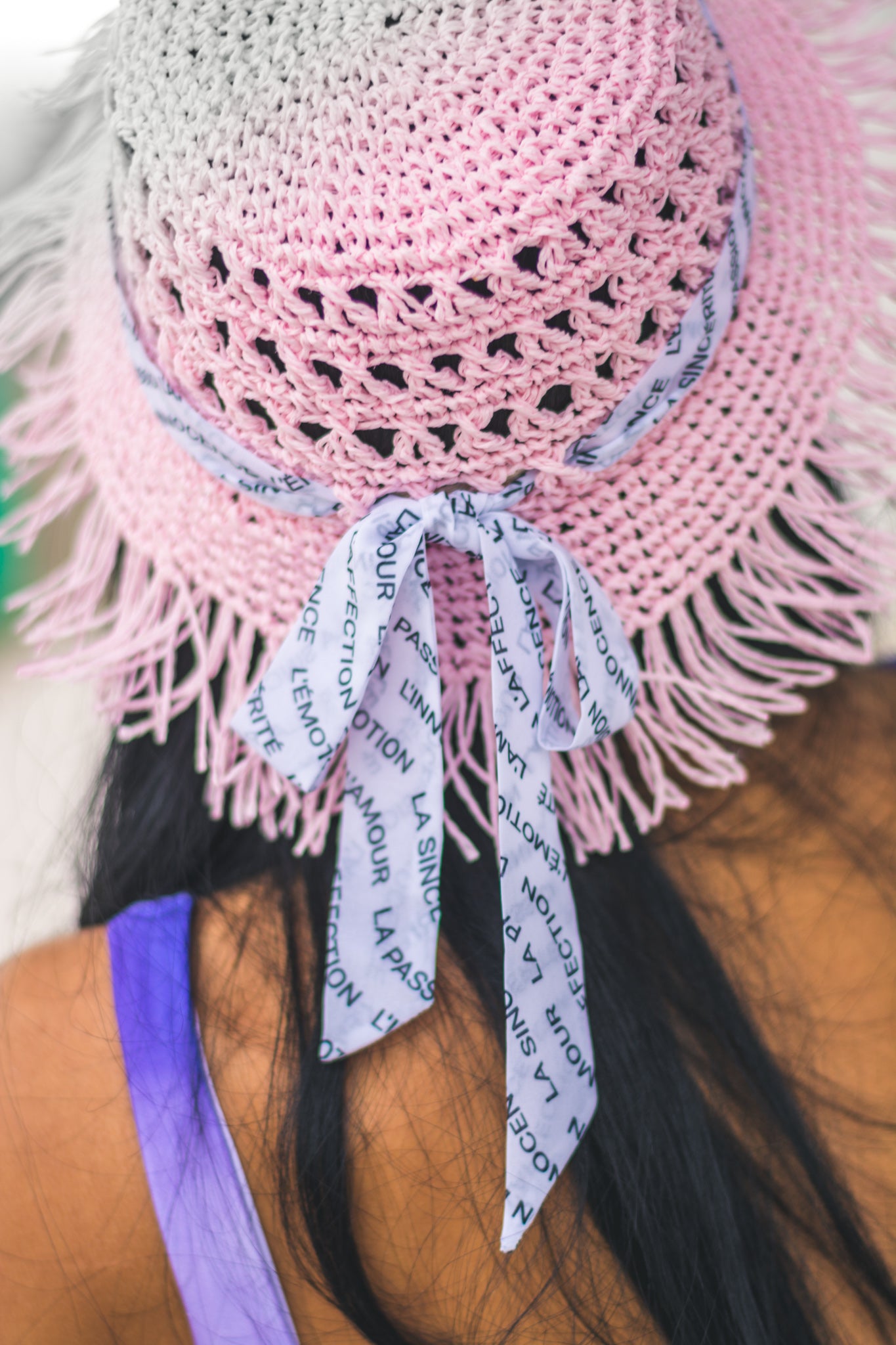 Women beach 'bucket hat' pink