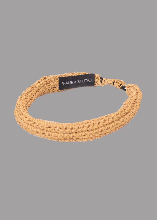 Women beach headband beige