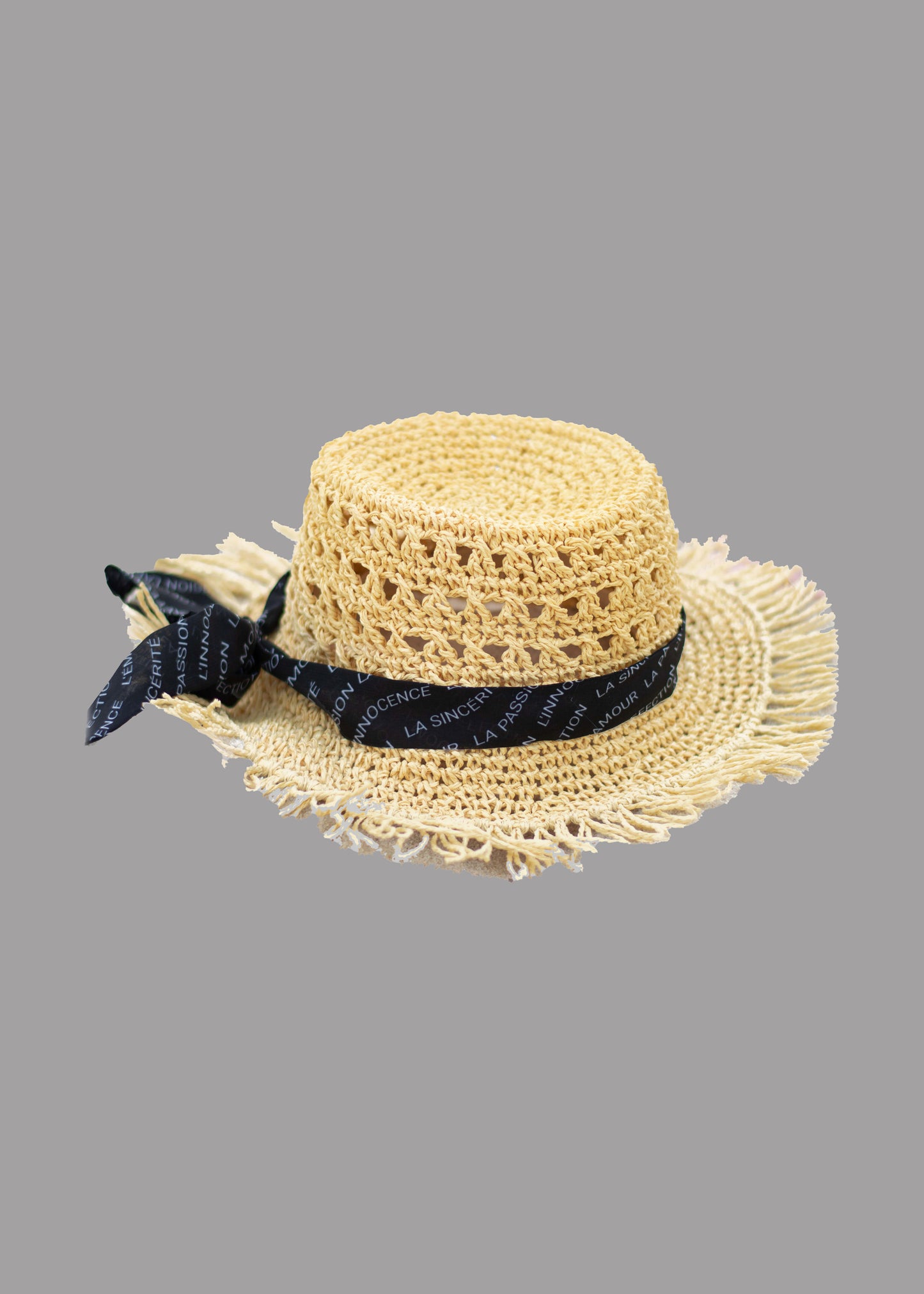 Chapeau bob de plage femme beige