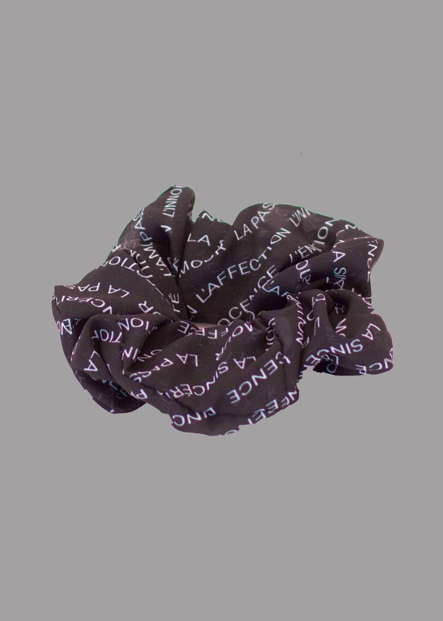 Women scrunchie 'Les émotions' black