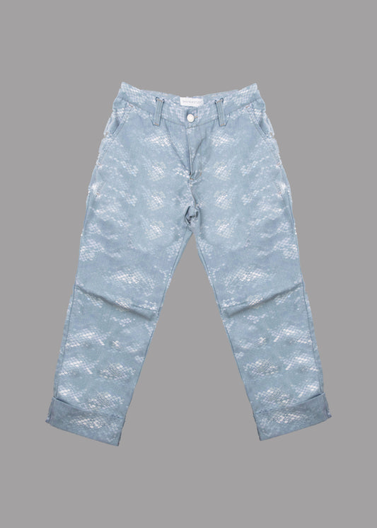 Women trousers 'blue mosaic'