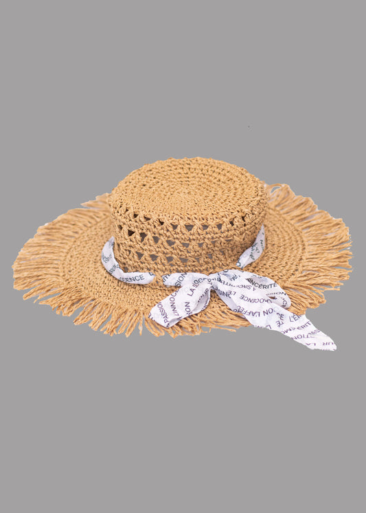 Chapeau bob de plage pour femme marron