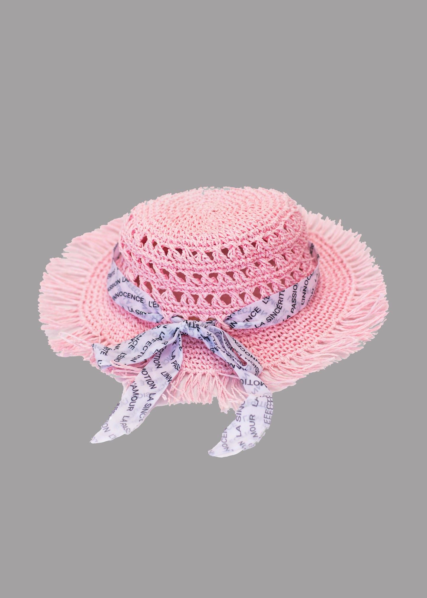 Chapeau bob de plage femme rose