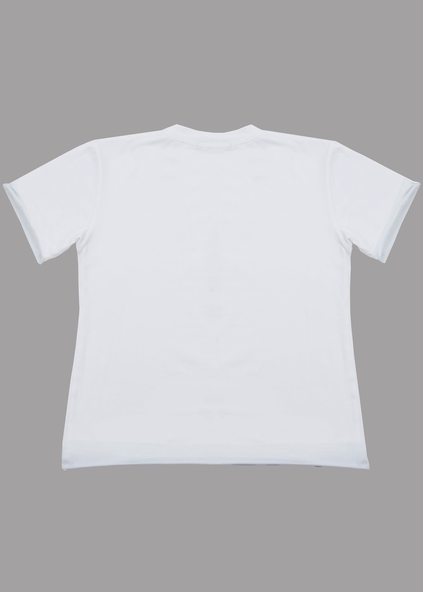 Men white cotton t-shirt with short sleeve and front pocket